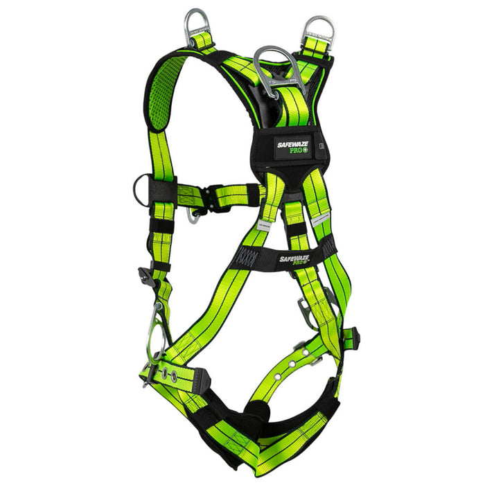 PRO+ Full Body Retrieval Harness, Dorsal D-ring w/Integrated SRL Channel, Shoulder Retrieval D-Rings, Front D-Ring