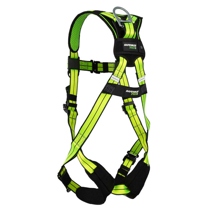 PRO+ No-Tangle Full Body Harness: Dorsal D-Ring, Quick-Connect Chest, Front D-ring, Quick-Connect Legs