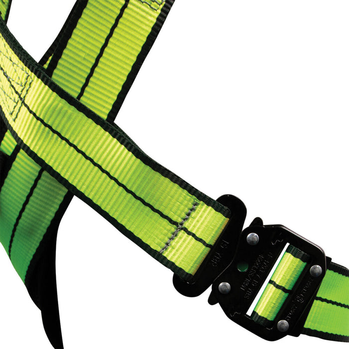 PRO+ No-Tangle Full Body Harness: Dorsal D-Ring, Quick-Connect Chest, Front D-ring, Quick-Connect Legs