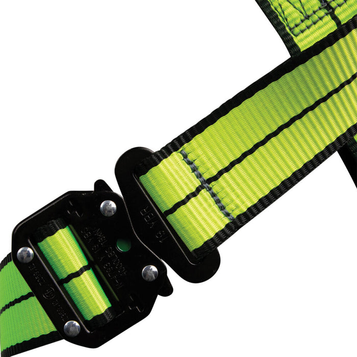 PRO+ No-Tangle Full Body Harness: Dorsal D-Ring, Quick-Connect Chest, Front D-ring, Quick-Connect Legs