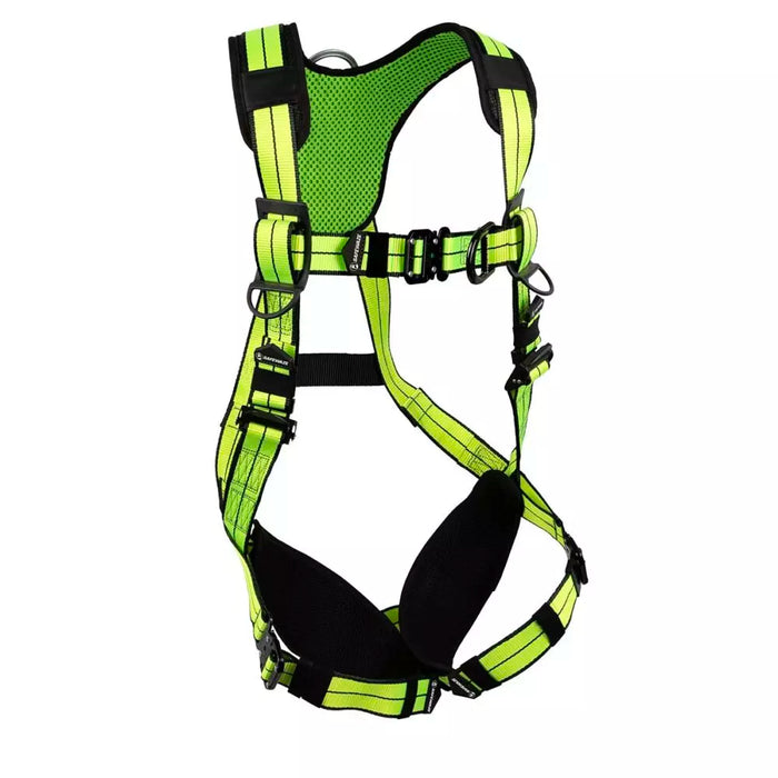 PRO+ No-Tangle Full Body Harness: Dorsal D-Ring, Quick-Connect Chest, Front D-ring, Quick-Connect Legs