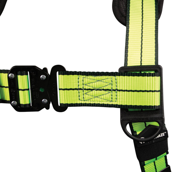 PRO+ No-Tangle Full Body Harness: Dorsal D-Ring, Quick-Connect Chest, Front D-ring, Quick-Connect Legs