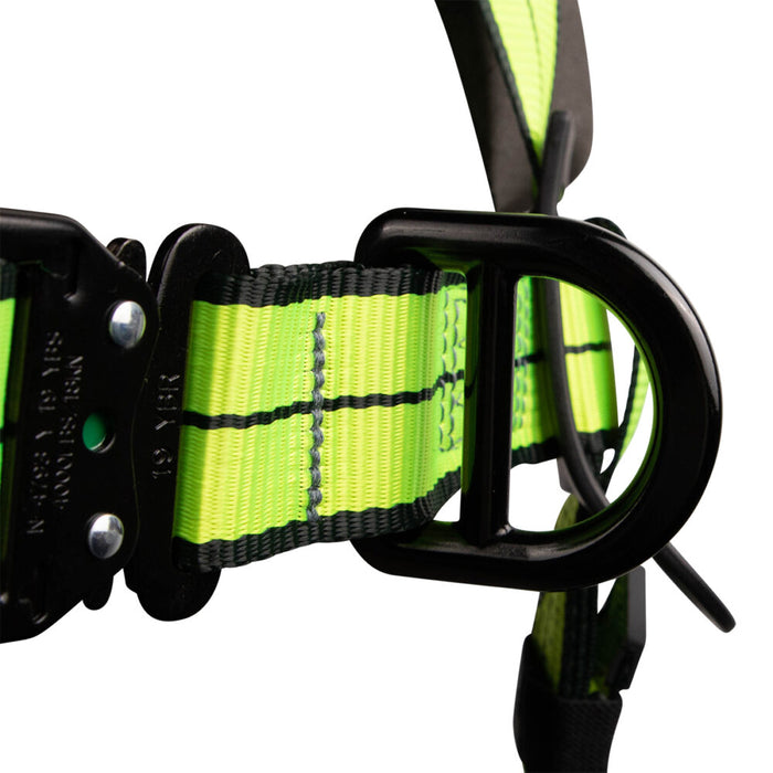 PRO+ No-Tangle Full Body Harness: Dorsal D-Ring, Quick-Connect Chest, Front D-ring, Quick-Connect Legs