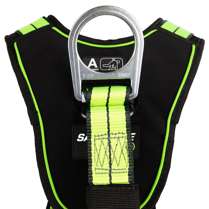 PRO+ No-Tangle Single D-Ring Harness w/ Quick-Connect Chest & Leg Buckles