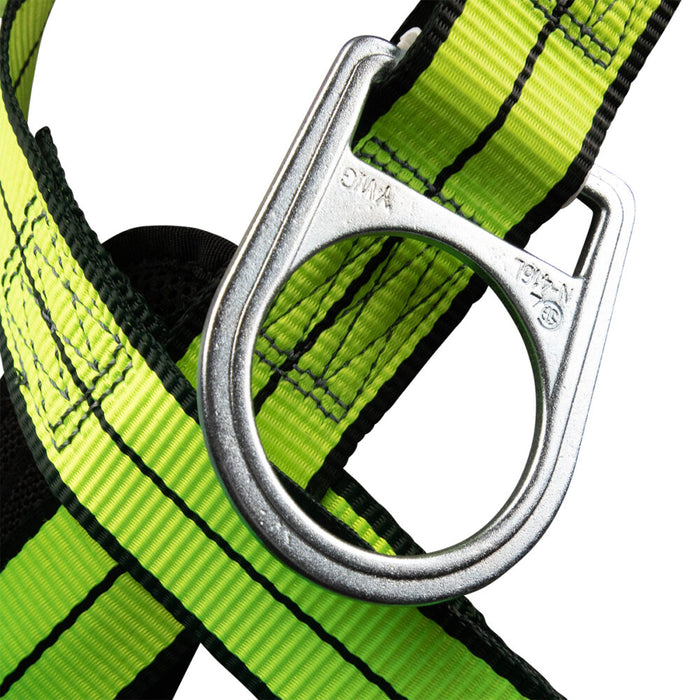 PRO+ Full Body Harness, Three-D-Ring Positioning, Quick-Connect Chest & Legs