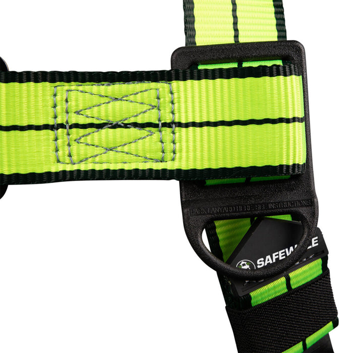 PRO+ Full Body Harness, Three-D-Ring Positioning, Quick-Connect Chest & Legs