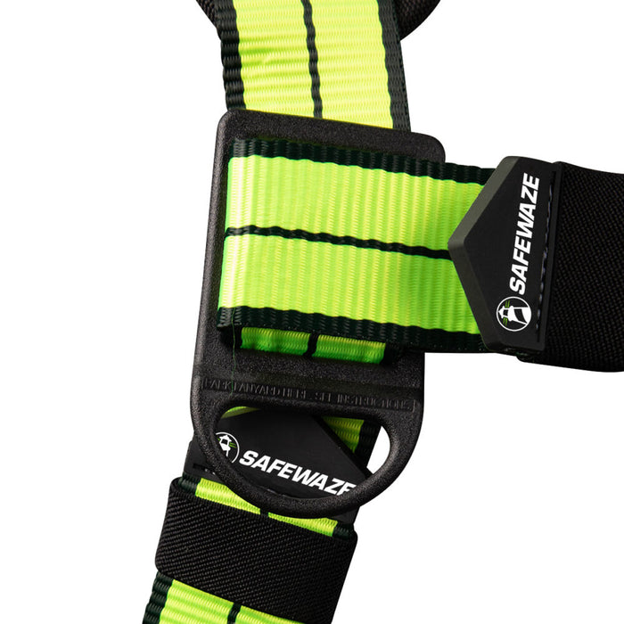 PRO+ No-Tangle Three-D-Ring Positioning Harness w/ Grommet Leg Straps