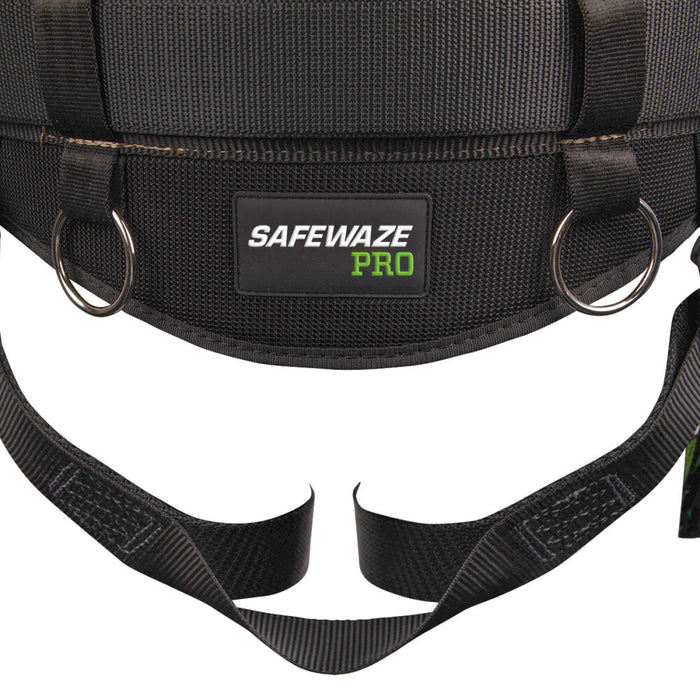 PRO Construction Harness w/ Free Floating Back Pad, Grommet Leg Straps & Side Positioning D-Rings