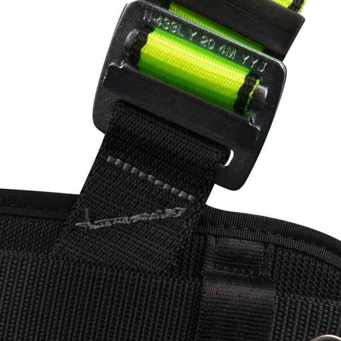 PRO Construction Harness: Dorsal D-ring, Side Positioning D-rings, Quick Connect Chest, Tongue Buckle Legs