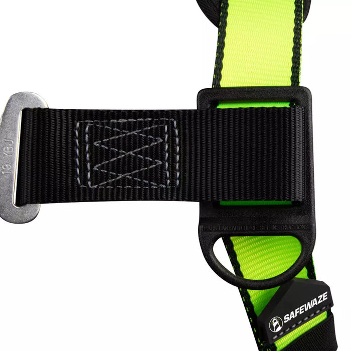 PRO Construction Harness: Dorsal D-ring, Side Positioning D-rings, Quick Connect Chest, Tongue Buckle Legs