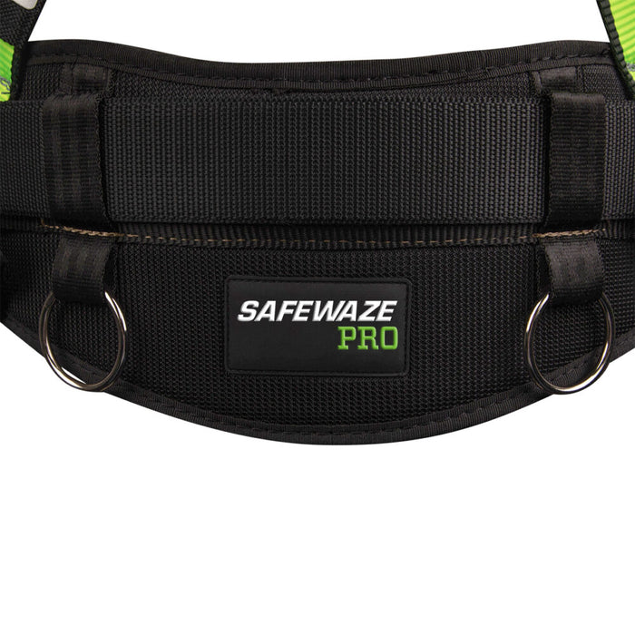 PRO Construction Harness with Fixed Back Pad, Grommet Leg Straps & Side Positiong D-Rings & Dorsal Link