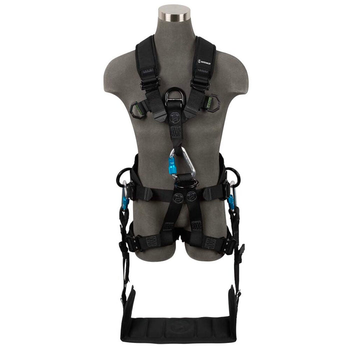 Wind & Tower Harness: 5D, Removable Seat, QC Legs