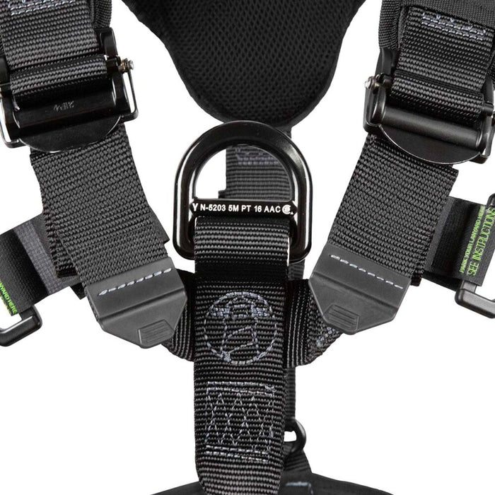 Wind & Tower Harness: 5D, Removable Seat, QC Legs