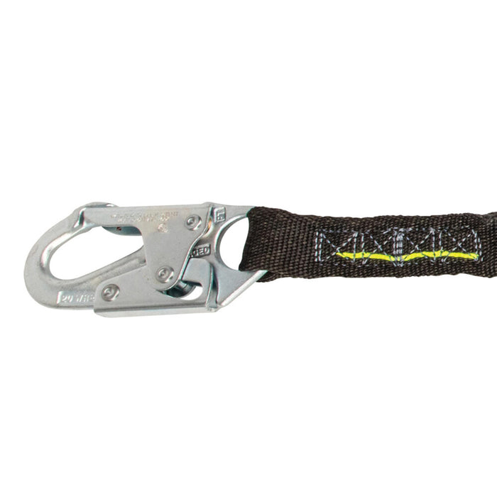 6' Low Profile Energy Absorbing Lanyard w/ Snap Hooks