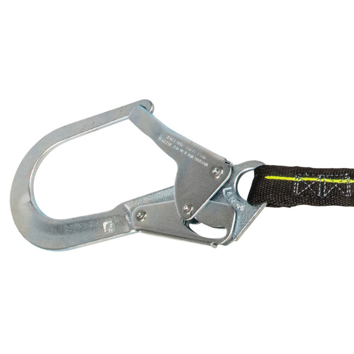 6' Low Profile Energy Absorbing Lanyard w/ Snap Hooks