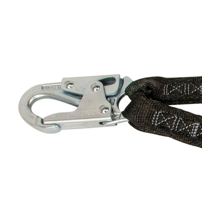 6’ Dual-Leg Streamline Low-Profile Shock Lanyard w/ Snap Hooks