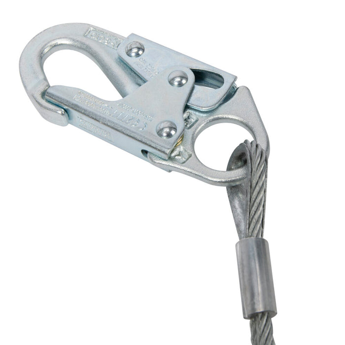 Cable Sling Anchor with 2 Steel O-Rings for Anchor & Connection Points & Snap Hook