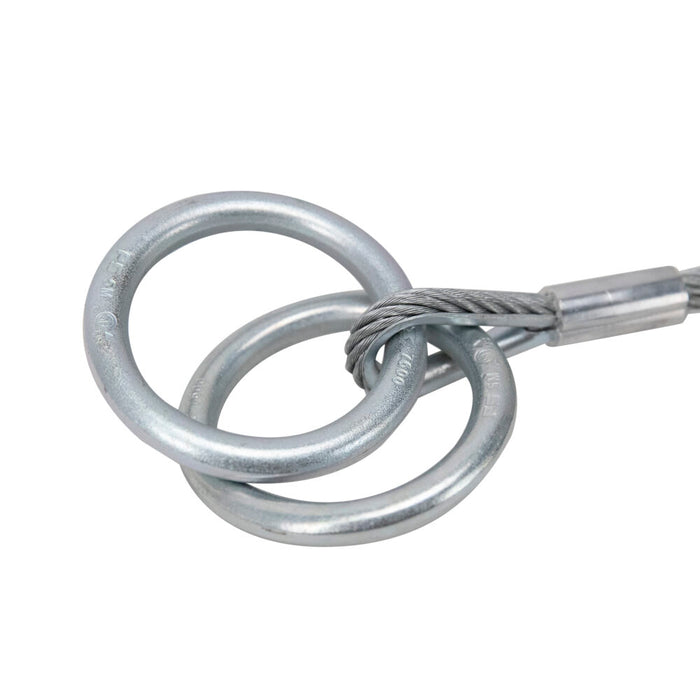 Cable Sling Anchor with 2 Steel O-Rings for Anchor & Connection Points & Snap Hook