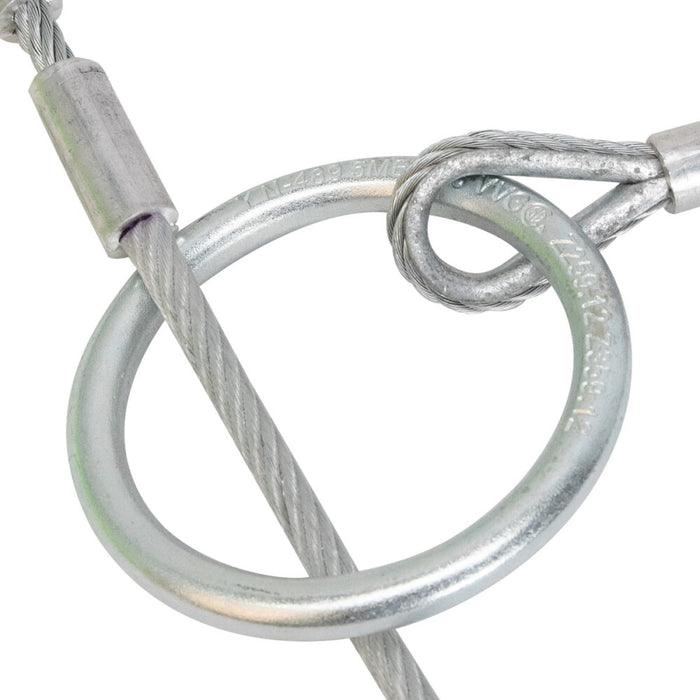 6' Coated Cable Cross-Arm Strap with Pass Through O-Rings