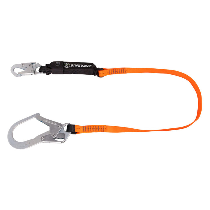 Vline 6' Energy Absorbing Lanyard with Rebar Hook