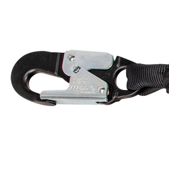 Heavyweight 6′ Energy Absorbing Lanyard: Dual Leg, Alu Rebar Hooks