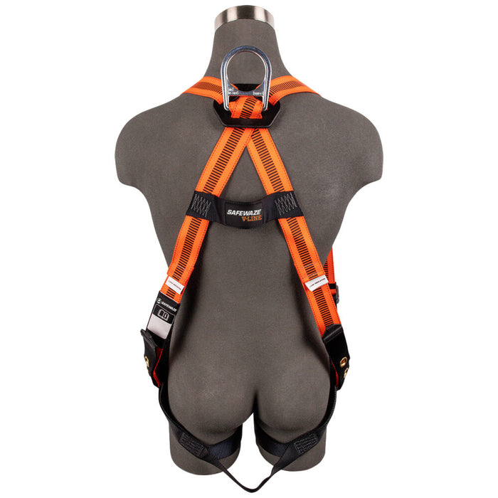 V-Line Single D-Ring Harness with Grommet Leg Straps: Universal Sizing