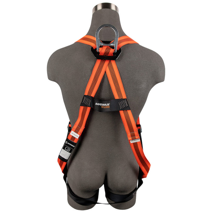 V-Line Single D-Ring Harness with Pass through Leg Buckles: Universal Sizing