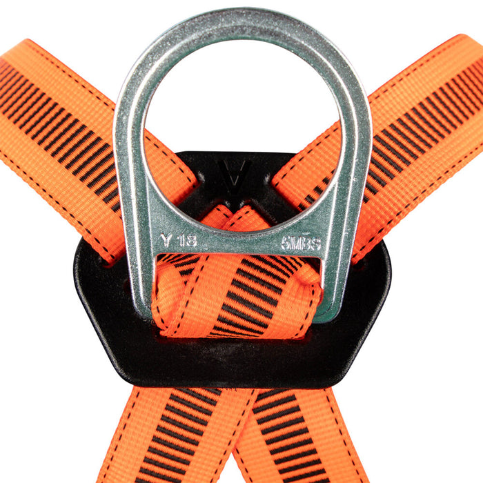 V-Line Single D-Ring Harness with Pass through Leg Buckles: Universal Sizing