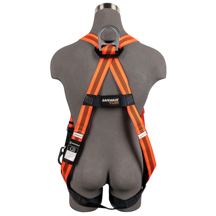 V-Line Full Body Harness, Dorsal D-Ring, Side Positioning D-Rings, Mating Buckle Chest & Legs