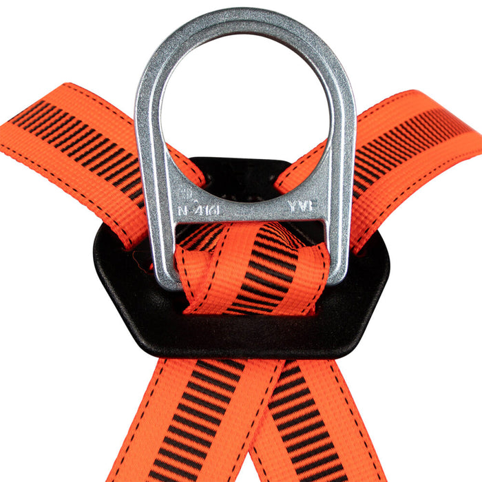 V-Select Construction Harness: Dorsal D-Ring, Side Positioning D-Rings, Mating Buckle Chest & Legs, Universal