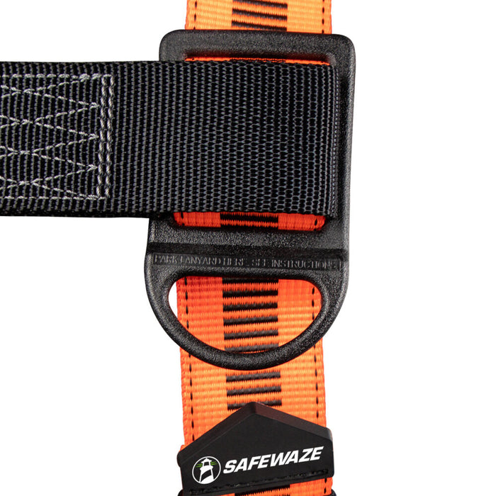 V-Select Construction Harness: Dorsal D-Ring, Side Positioning D-Rings, Mating Buckle Chest & Legs, Universal