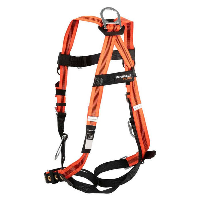 V-Line Full Body Harness, Dorsal D-Ring, Side Positioning D-Rings, Universal Sizing