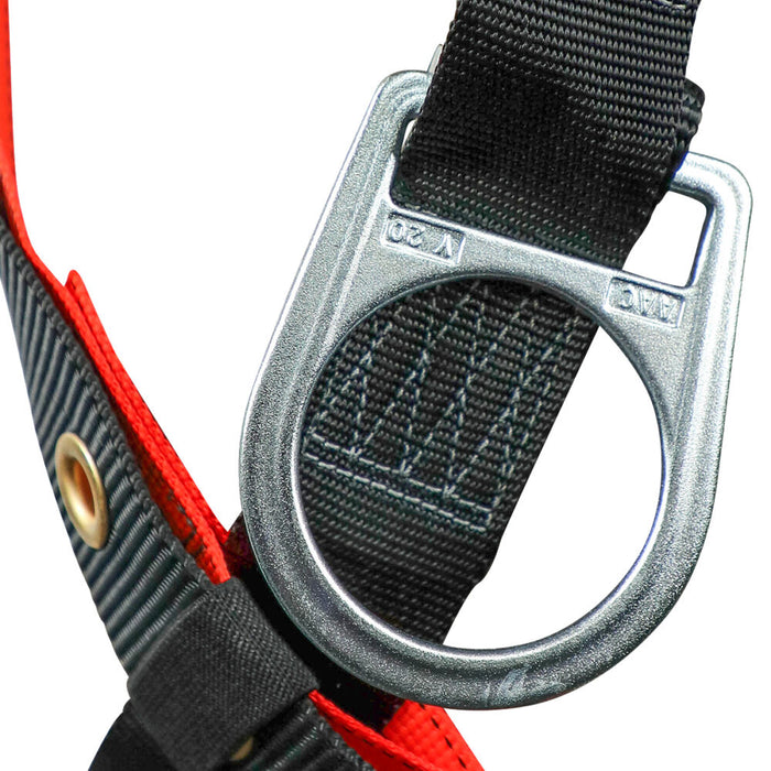 V-Line Full Body Harness, Dorsal D-Ring, Side Positioning D-Rings, Universal Sizing