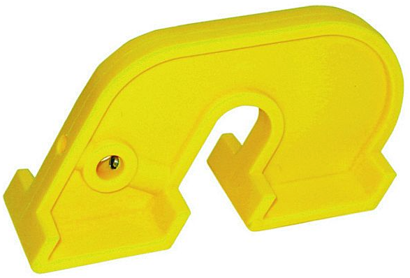 Large Toggle Breaker Lockout, Yellow