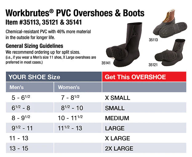 Workbrutes 10" PVC Overboots Work Boot
