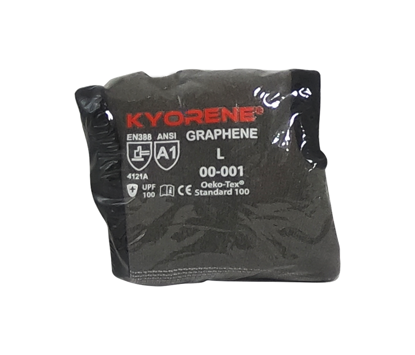 Kyorene® 15g Gray Liner w/Black HCT® Micro Foam Nitrile Palm Coating, No Thumb Crotch Reinforcement