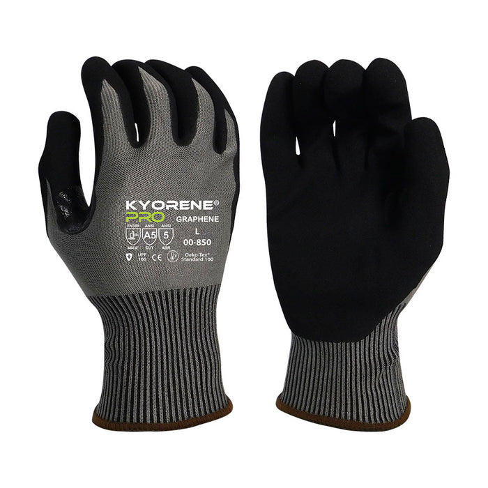 Kyorene® Pro 15g Graphene Liner, HCT® MicroFoam Nitrile Palm Coating, ANSI Cut Level A5