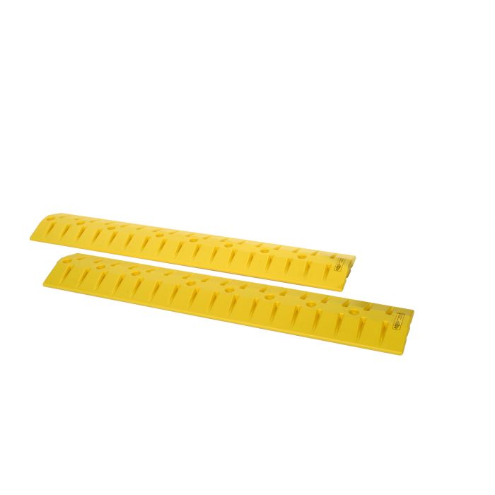 9' Speed Bump-Cable Guard, Yellow