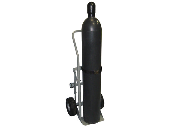 Single Cylinder Hand Truck 10½" Pneumatic Wheels Rear Casters