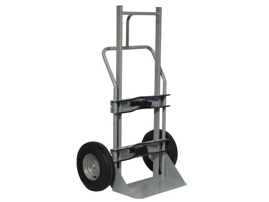 Single Cryogenic Cylinder Hand Truck 10" Flat-Free Wheels