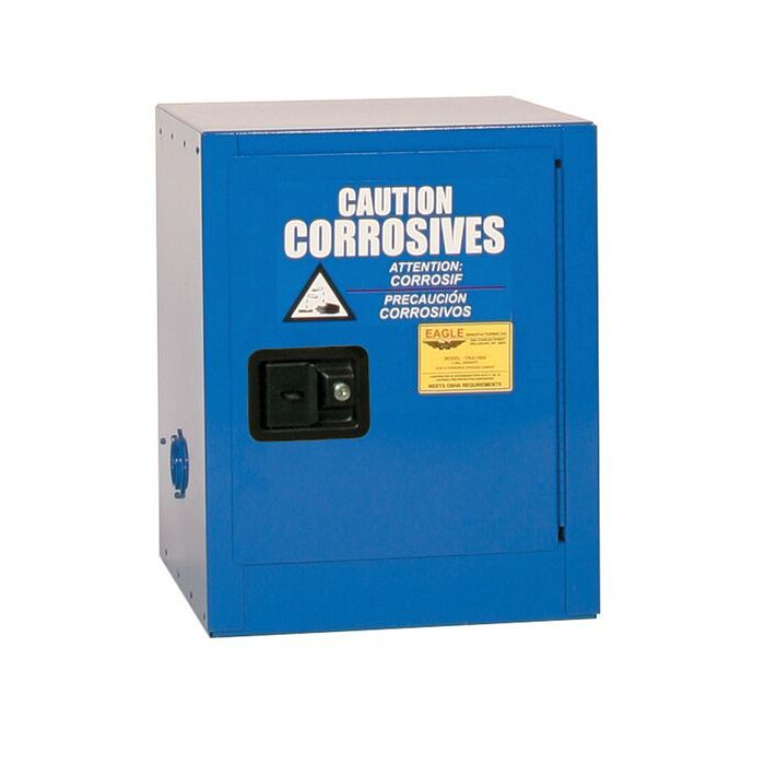 Acid & Corrosive Metal Safety Cabinet - 4 Gallon, 1 Shelf, 1 Self-Closing Door