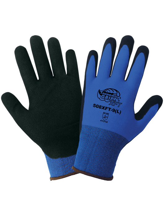 Tsunami Grip® - Xtreme Foam Technology Palm Dipped, 15-Gauge Blue Nylon/Spandex Shell