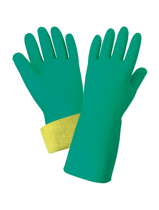 Supported Nitrile Glove, 13", 10-Gauge Seam Free Sewn w/DuPont™ Kevlar® Fiber Liner, Raised Diamond Pattern, ANSI Cut Level A2
