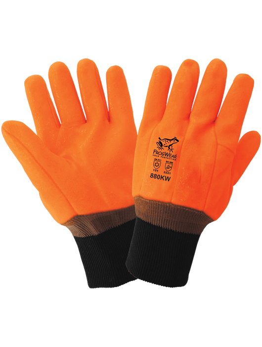 FrogWear® - Hi-Vis Orange Double Dipped PVC, Foam Lined