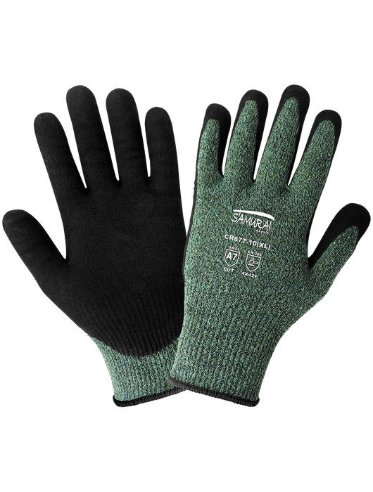 Samurai Glove® - 13 Gauge Aralene® Liner, Flat Dipped Xtreme Foam Technology, ANSI Cut Level A7