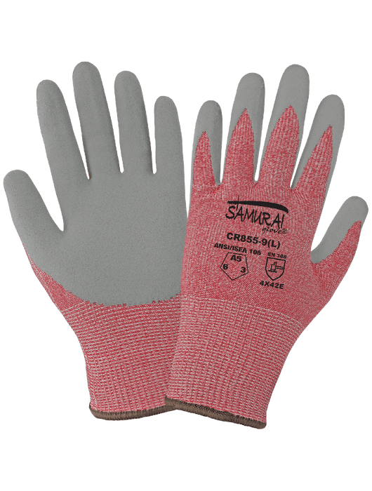 Samurai Glove® - 13-Gauge Tuffalene® UHMWPE w/Silicone-Coated Palm, ANSI Cut Level A5
