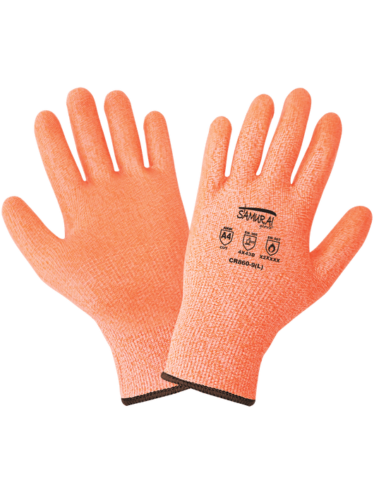 Samurai Glove® Supreme Grip- 13-Gauge Tuffalene® Shell, Hi-Vis Seamless Tack-Free Gloves, ANSI Cut Level A4