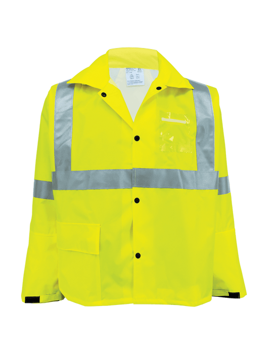 ANSI Class 3 Hi-Vis Yellow/Green Rain Jacket