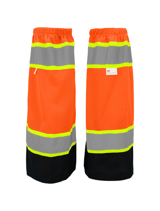 FrogWear™ - ANSI Class E Hi-Vis Orange Mesh Polyester Leg Gaiters- Universal Size