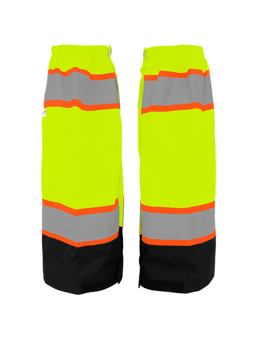 FrogWear® ANSI Class E Hi-Vis Lime Waterproof Leg Gaiters- Universal Size